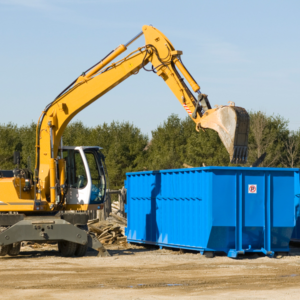 are there any restrictions on where a residential dumpster can be placed in Fort Washington CA